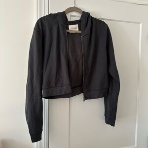 American Eagle Outfitters cropped zip up hoodie